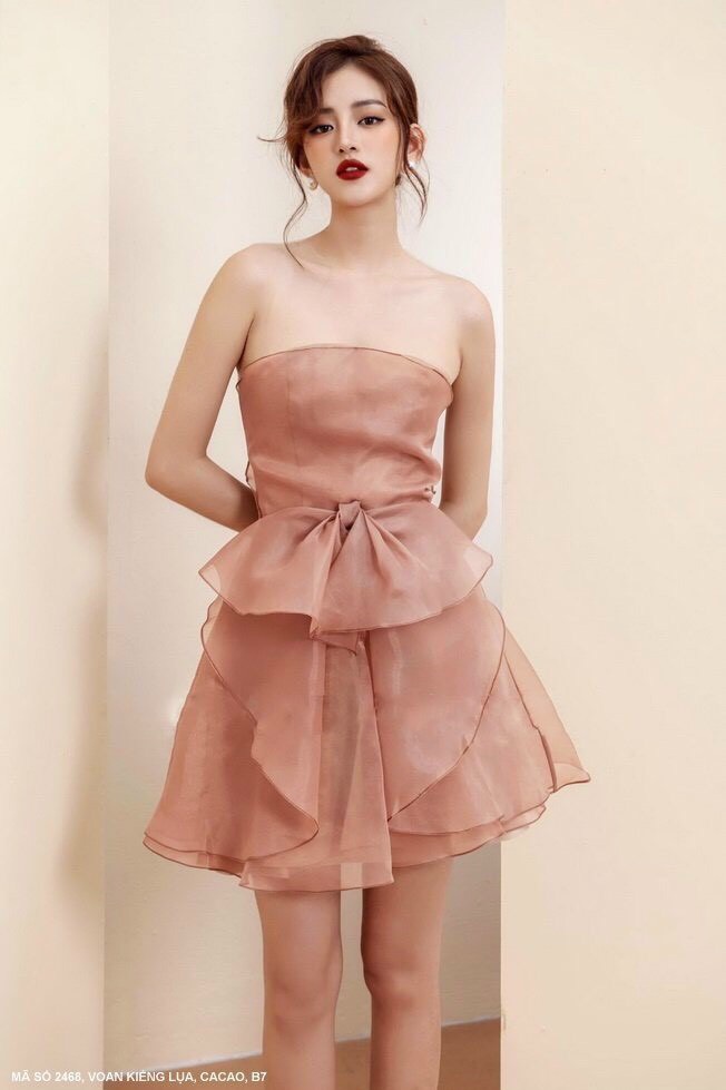 Đầm Voan Xòe Cúp Ngực - D2468